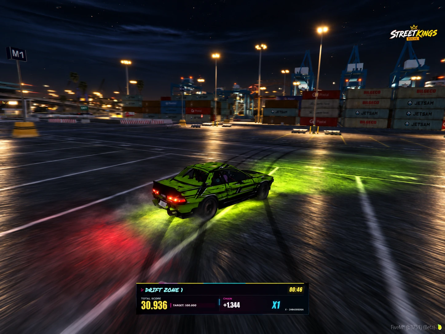 Una sessione di drift in StreetKings Italia.